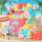 Hawaiian Tropical Beach Balloon Garland Arch Kit with Beach Ball Foil Balloons – Summer Pool Party, Birthday, Baby Shower & Luau Party Decorations Set